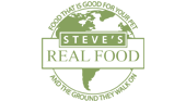 A green logo with the words " real food ".